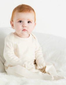 Babybugz Baby Organic Sleepsuit with Scratch Mitts BZ35