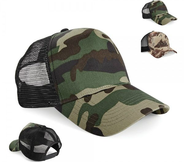 Beechfield Camo Snapback Trucker CB694