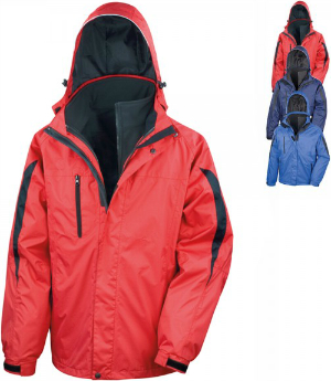 Result Mens 3 in 1 Softshell Journey Jacket RT400