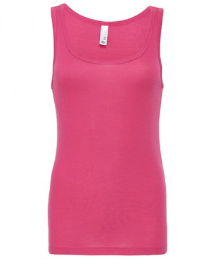 Bella Sheer Rib Tank Top Berry