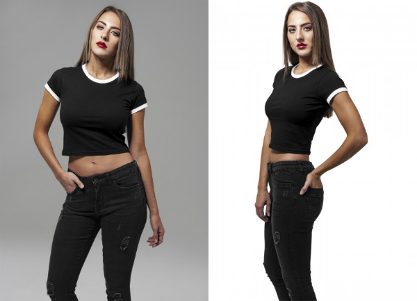 Urban Classics Ladies Cropped Ringer Tee