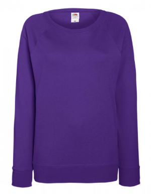 Damen Sweatshirt von Fruit of the Loom Farbe Lila