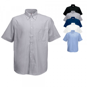 Fruit of the Loom Short Sleeve Oxford Hemd