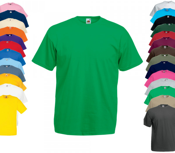 T-Shirt in grossen Groessen von Fruit of the Loom Valueweight