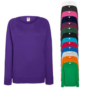 Fruit of the Loom Lady-Fit Lightweight Raglan Sweat