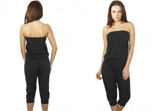 Capri Jumpsuit schulterfrei