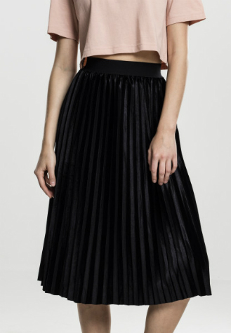 Urban Classics Ladies Velvet Plisse Skirt