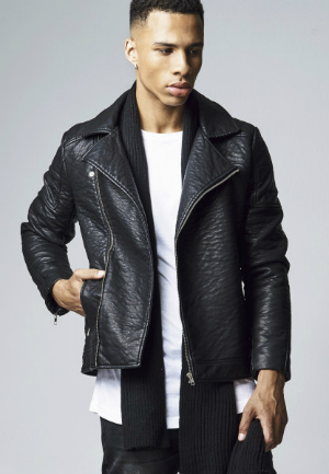 Urban Classics Leather Imitation Biker Jacket