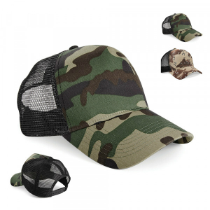 Beechfield Camo Snapback Trucker