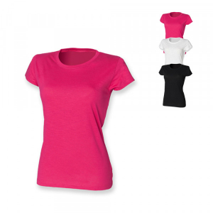 SF Women Ladies Slub T Fuchsia