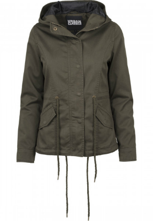 Damen Basic Baumwolle Parka