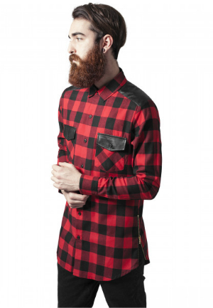 Flanell Shirt mit seitlichem Reissverschluss