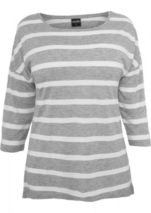 Ladies Loose Striped Tee