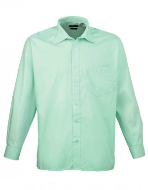 Premier Workwear Poplin Long Sleeve Shirt Herrenhemd Langarm