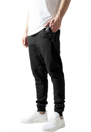 Side Zip Leather Pocket Sweatpant fuer Herren