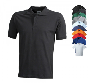 Workwear Polo T-Shirt fuer Herren von James+Nicholson