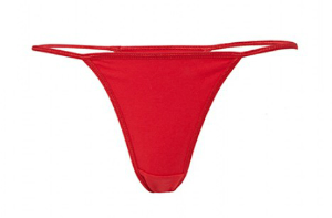 Bella Womens Cotton Stretch String Tanga red