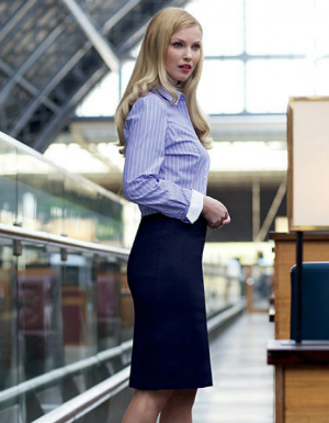 Brook Taverner Sophisticated Collection Numana Straight Skirt black