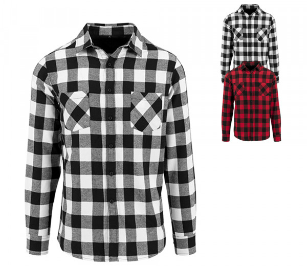 Build Your Brand Checked Flannel Shirt