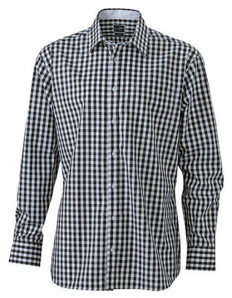 James+Nicholson Men`s Checked Shirt