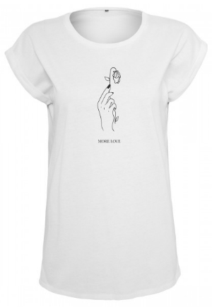 Ladies More Love Tee white