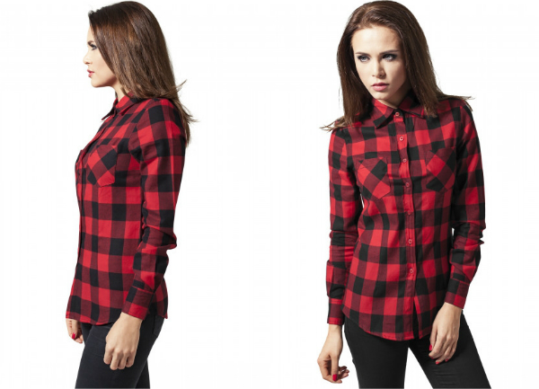 Urban Classics Ladies Checked Flanell Shirt