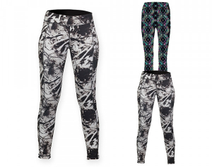 SF Women Ladies Reversible Work-Out Leggings