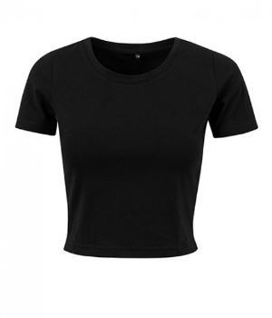 Black Ladies Cropped Tee von Build Your Brand