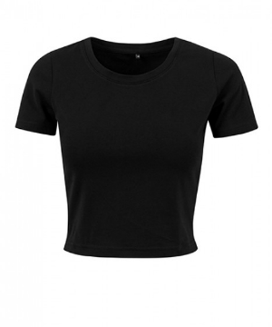 Build Your Brand Ladies Cropped T-Shirt