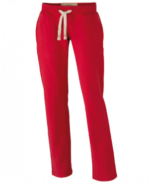 Red Ladies Vintage Pants von James+Nicholson