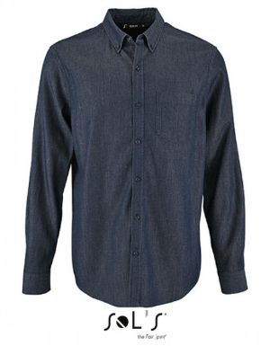 SOLS Mens Denim Shirt Barry