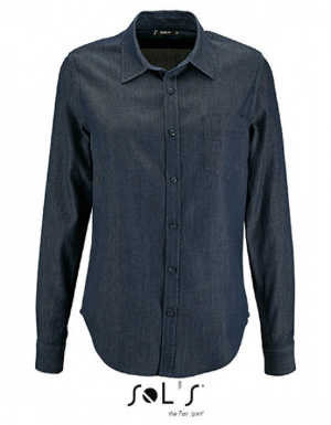 SOLS Womens Denim Shirt Barry