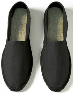 B and C Espadrille Damen schwarz