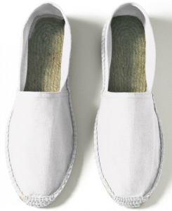 B and C Espadrille Damen weiss