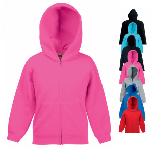 Fruit of the Loom Kids Classic Hooded Sweat Jacket