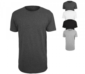 Build Your Brand Shaped Long Tee