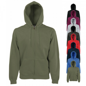 Fruit of the Loom Zip Through Hooded Sweat-Jacke