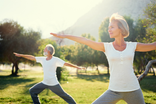 Yoga im Park