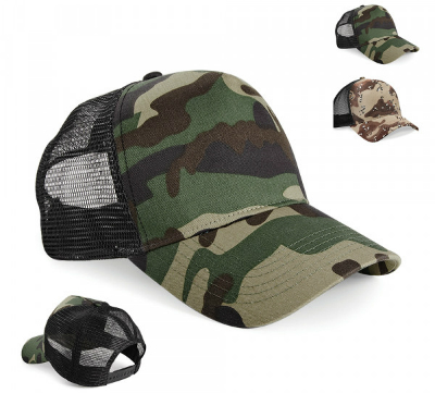 Beechfield Camo Snapback Trucker