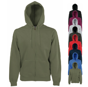 Fruit of the Loom Zip Through Hooded Sweat-Jacke