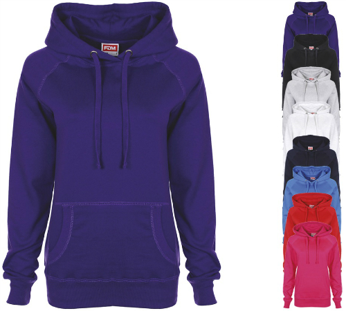 FDM Ladies` Raglan Hoodie