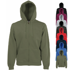 Fruit of the Loom Zip Through Hooded Sweat-Jacke