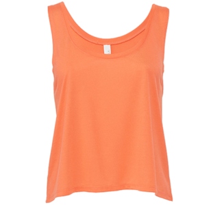 Bella Flowy Boxy Tank Top Coral