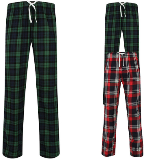 SF Men Mens Tartan Lounge Pants