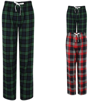 SF Women Womens Tartan Lounge Pants