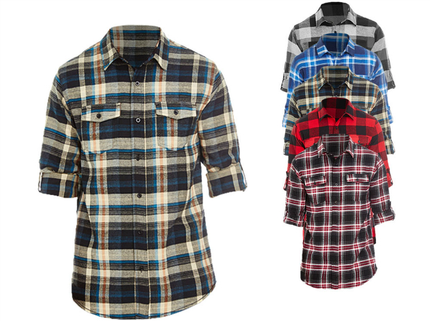 BU8210 Burnside Woven Plaid Flannel Shirt