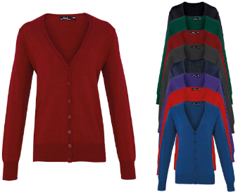 PW697 Premier Workwear Ladies Button Through Knitted Cardigan