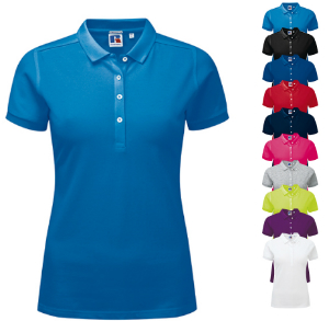 Z566F Russell Ladies Stretch Polo