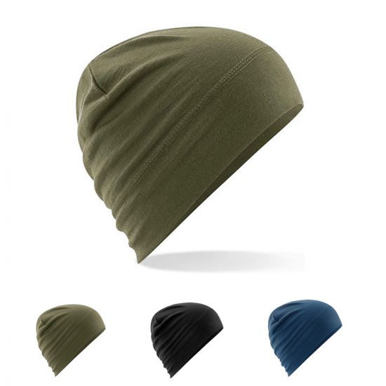 Beechfield Merinowolle Beanie Mütze