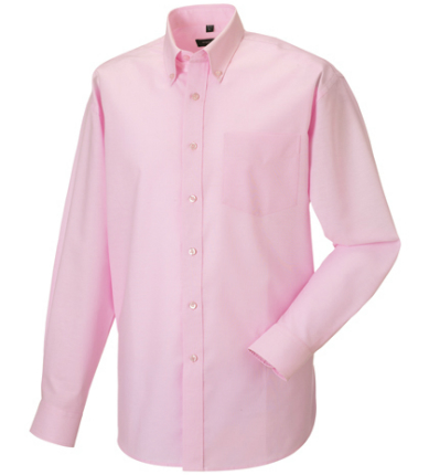 russell-collection-langaermeliges-oxford-hemd-classic-pink